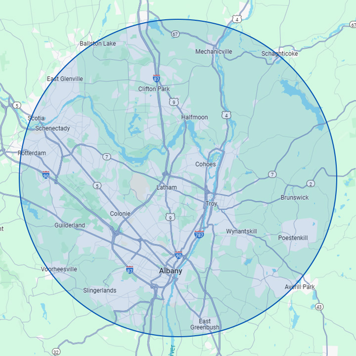 Service area map